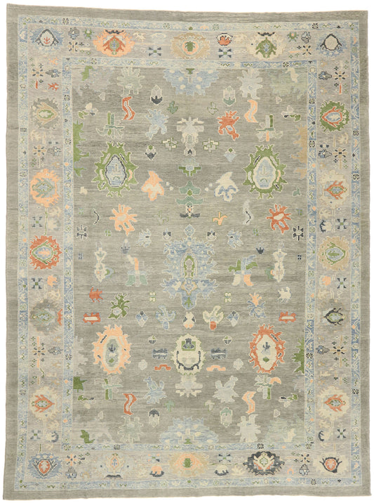 13 x 18 Contemporary Turkish Oushak Rug 52863