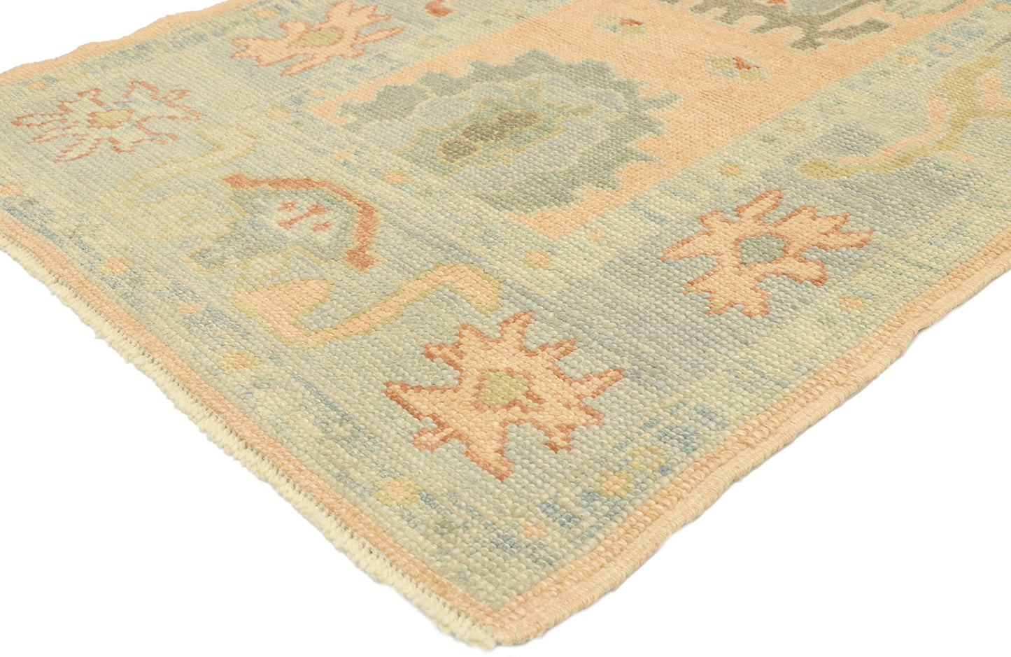 3 x 8 Contemporary Turkish Oushak Runner 52864