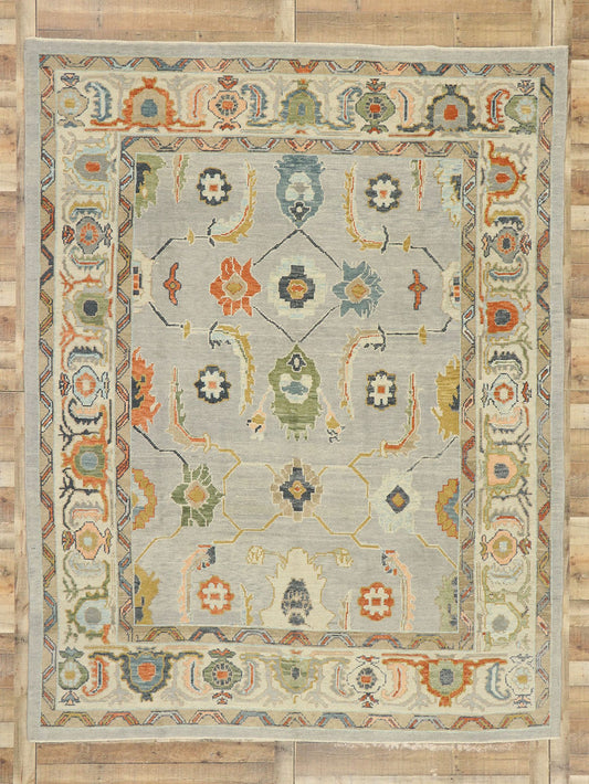 8 x 11 Contemporary Turkish Oushak Rug 52865