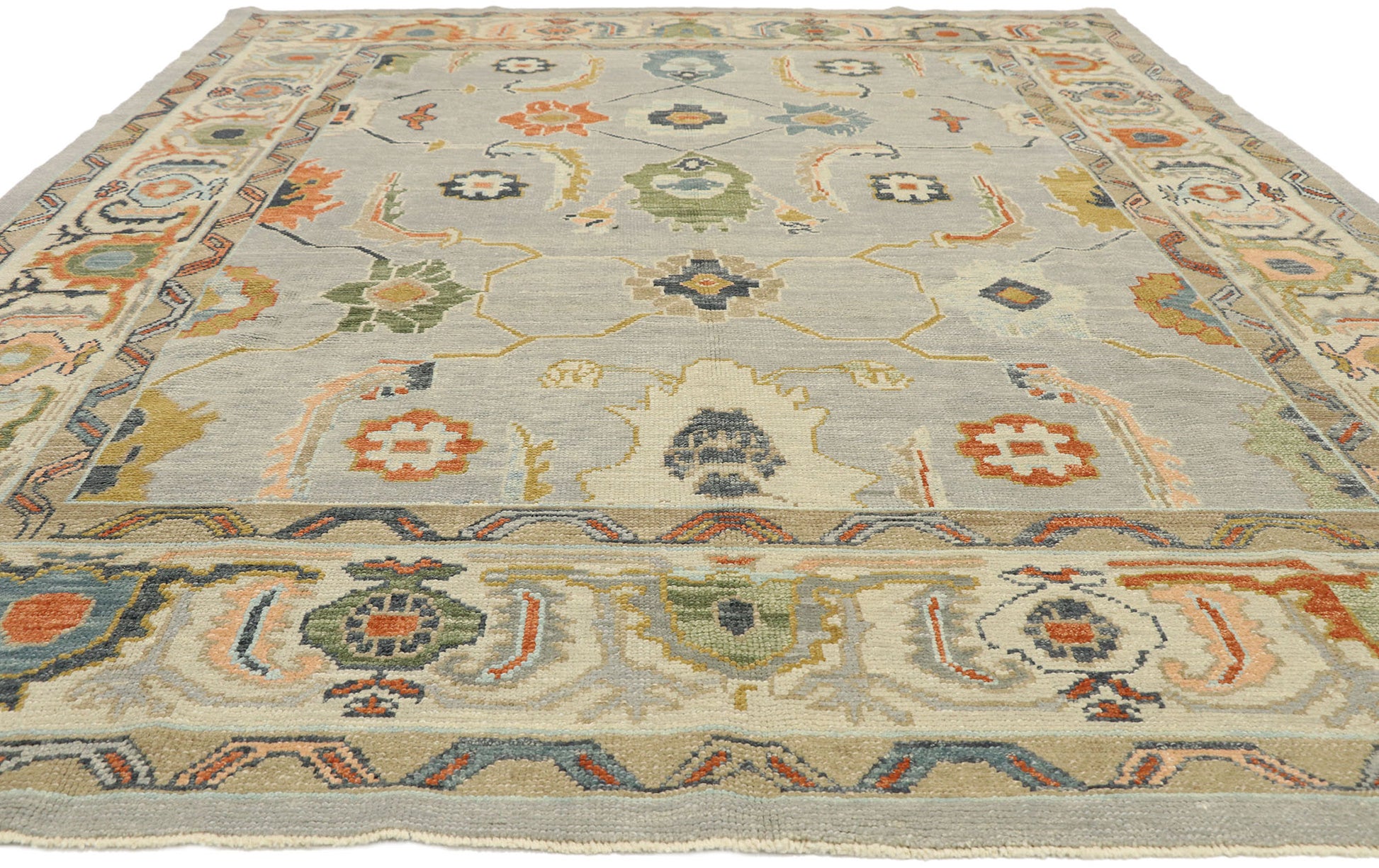 8 x 11 Contemporary Turkish Oushak Rug 52865