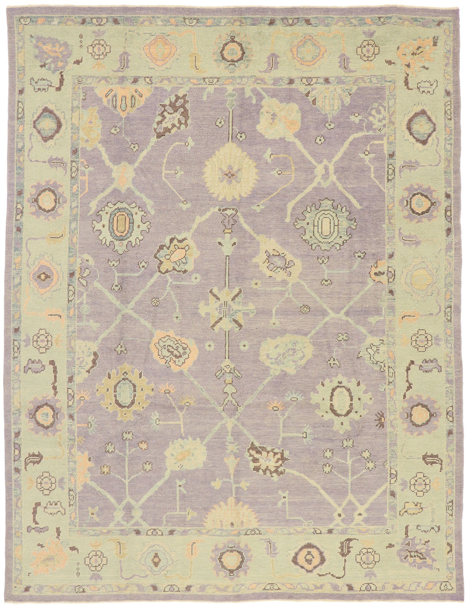 8 x 11 Contemporary Turkish Oushak Rug 52866