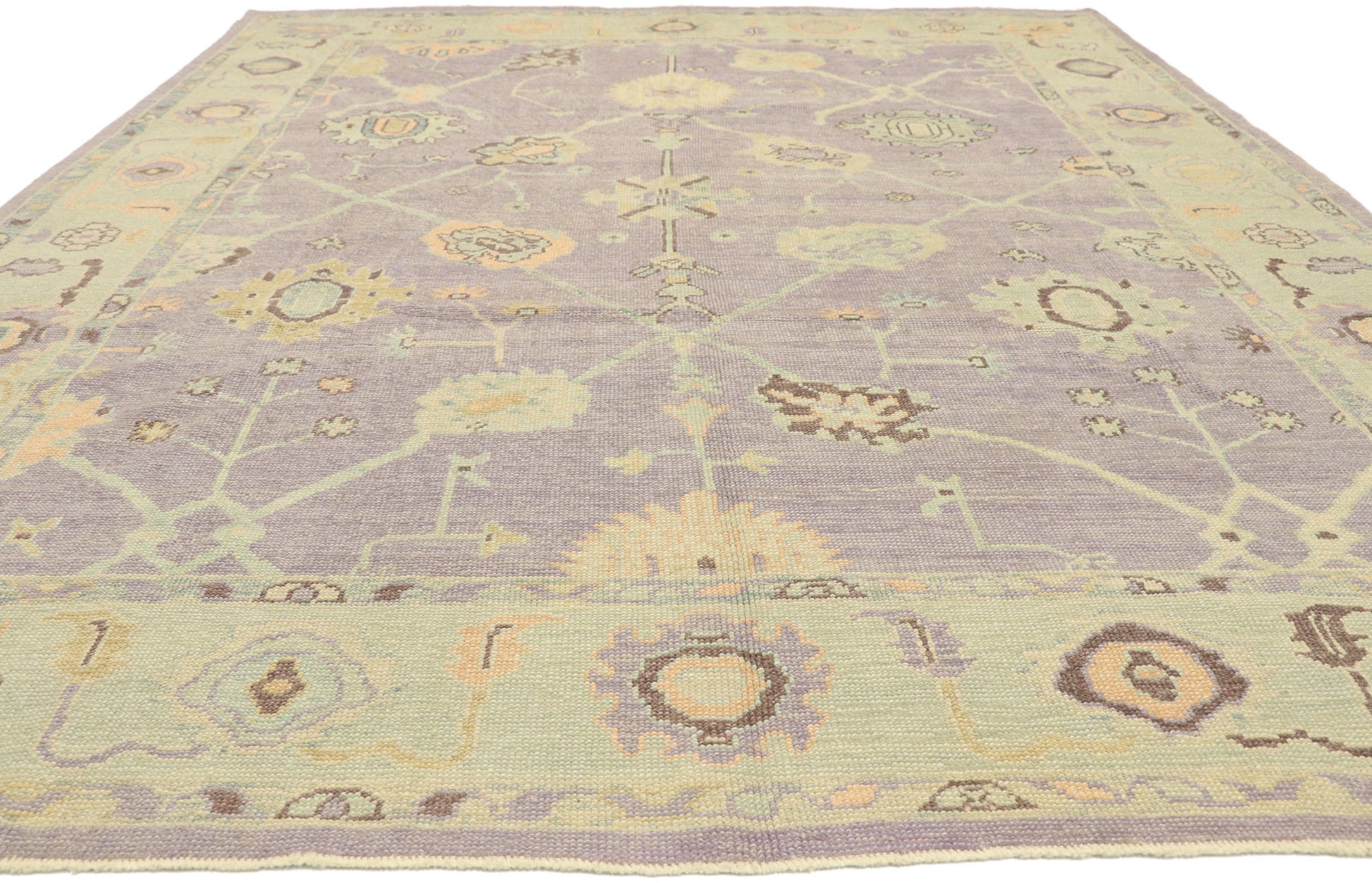 8 x 11 Contemporary Turkish Oushak Rug 52866