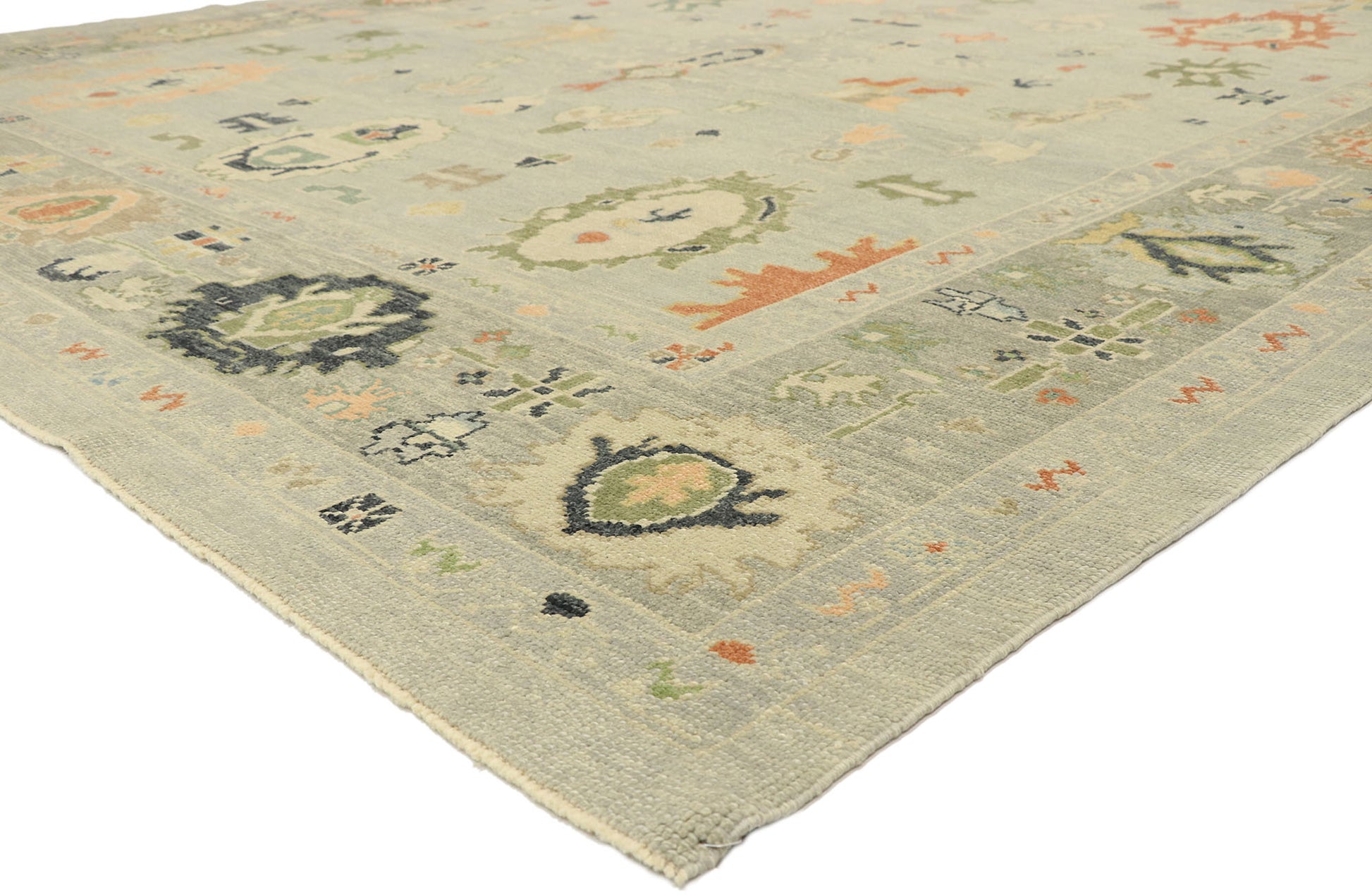 11 x 14 Contemporary Turkish Oushak Rug 52867