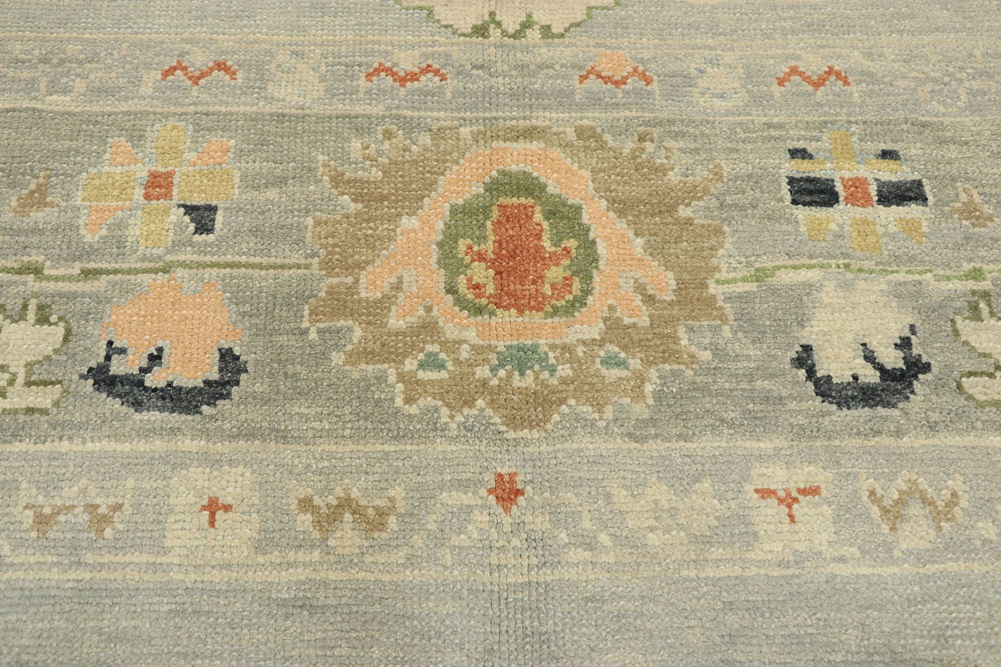 11 x 14 Contemporary Turkish Oushak Rug 52867