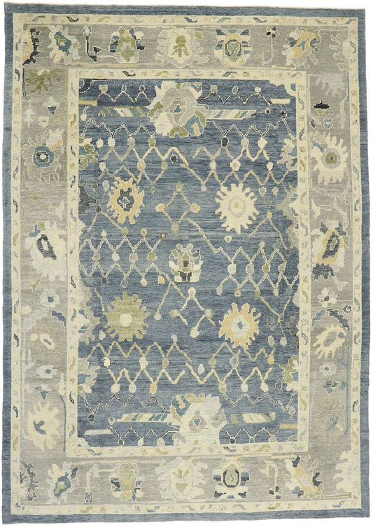 10 x 15 Contemporary Turkish Oushak Rug 52868