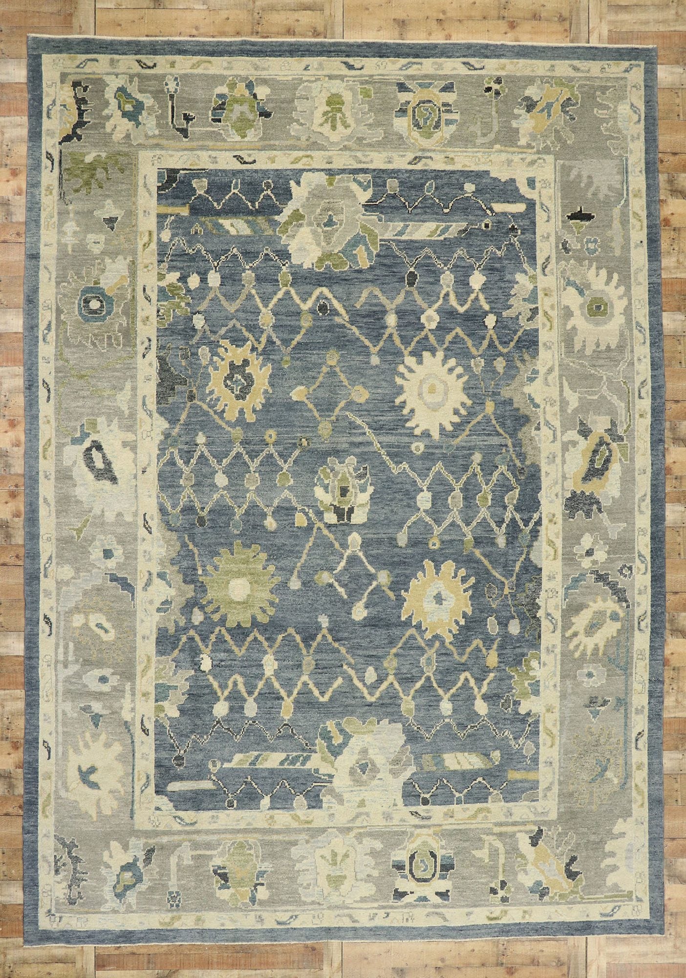 10 x 15 Contemporary Turkish Oushak Rug 52868