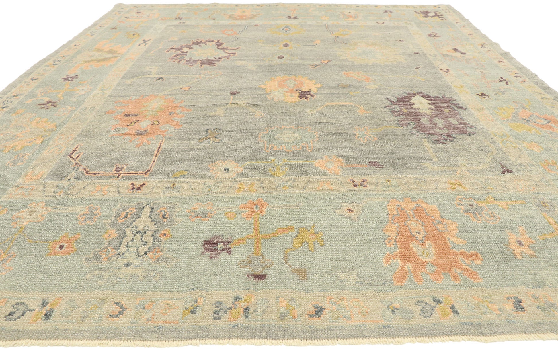 8 x 11 Contemporary Turkish Oushak Rug 52872