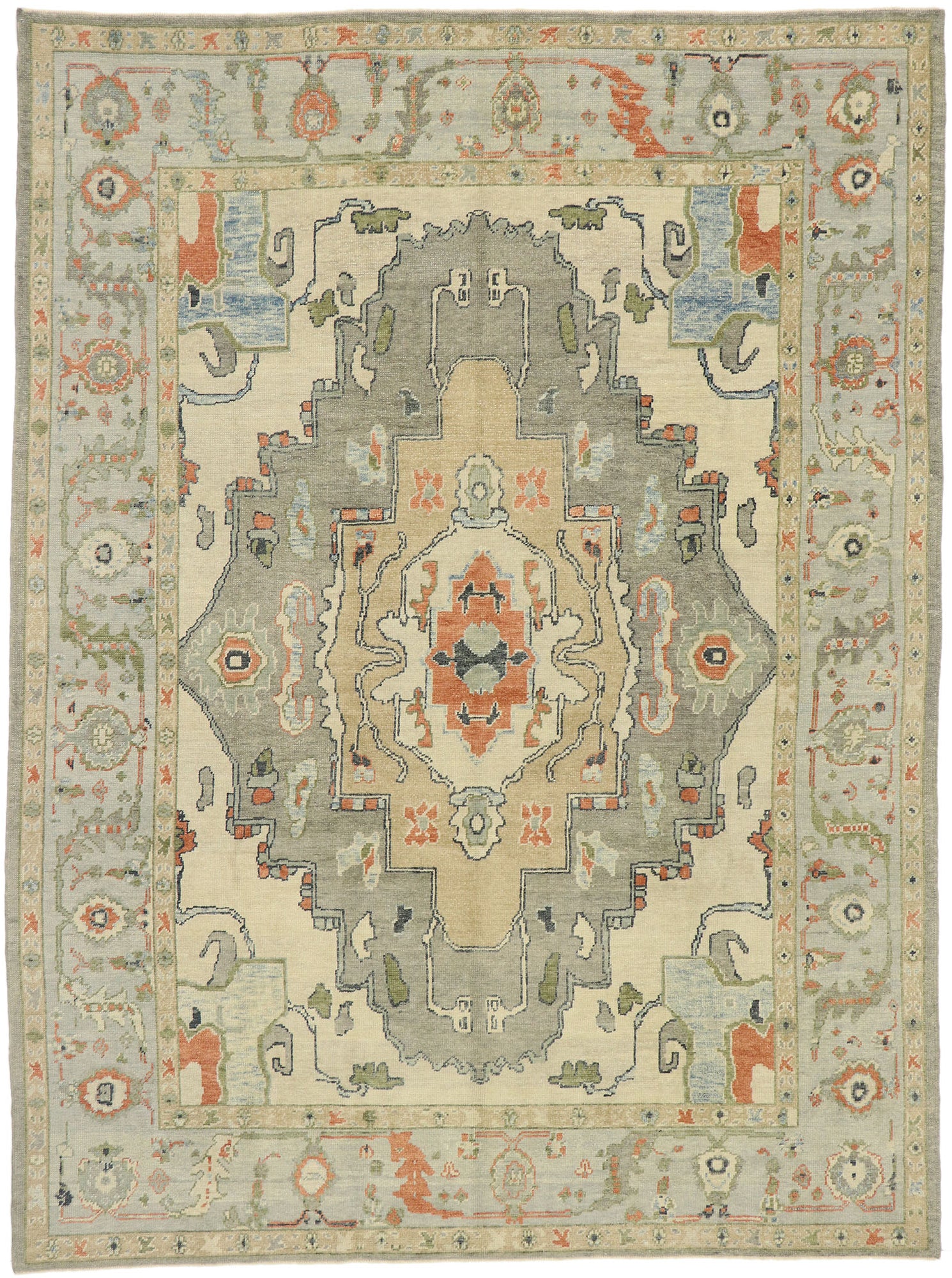 9 x 13 Turkish Oushak Rug 52873