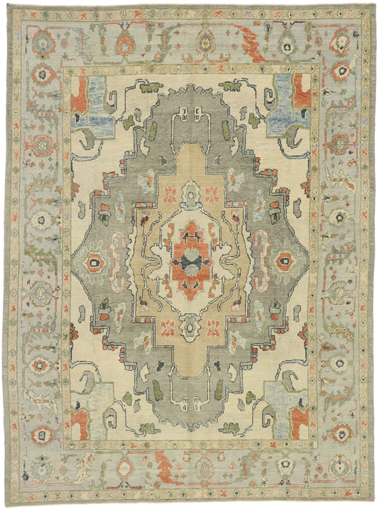 9 x 13 Turkish Oushak Rug 52873