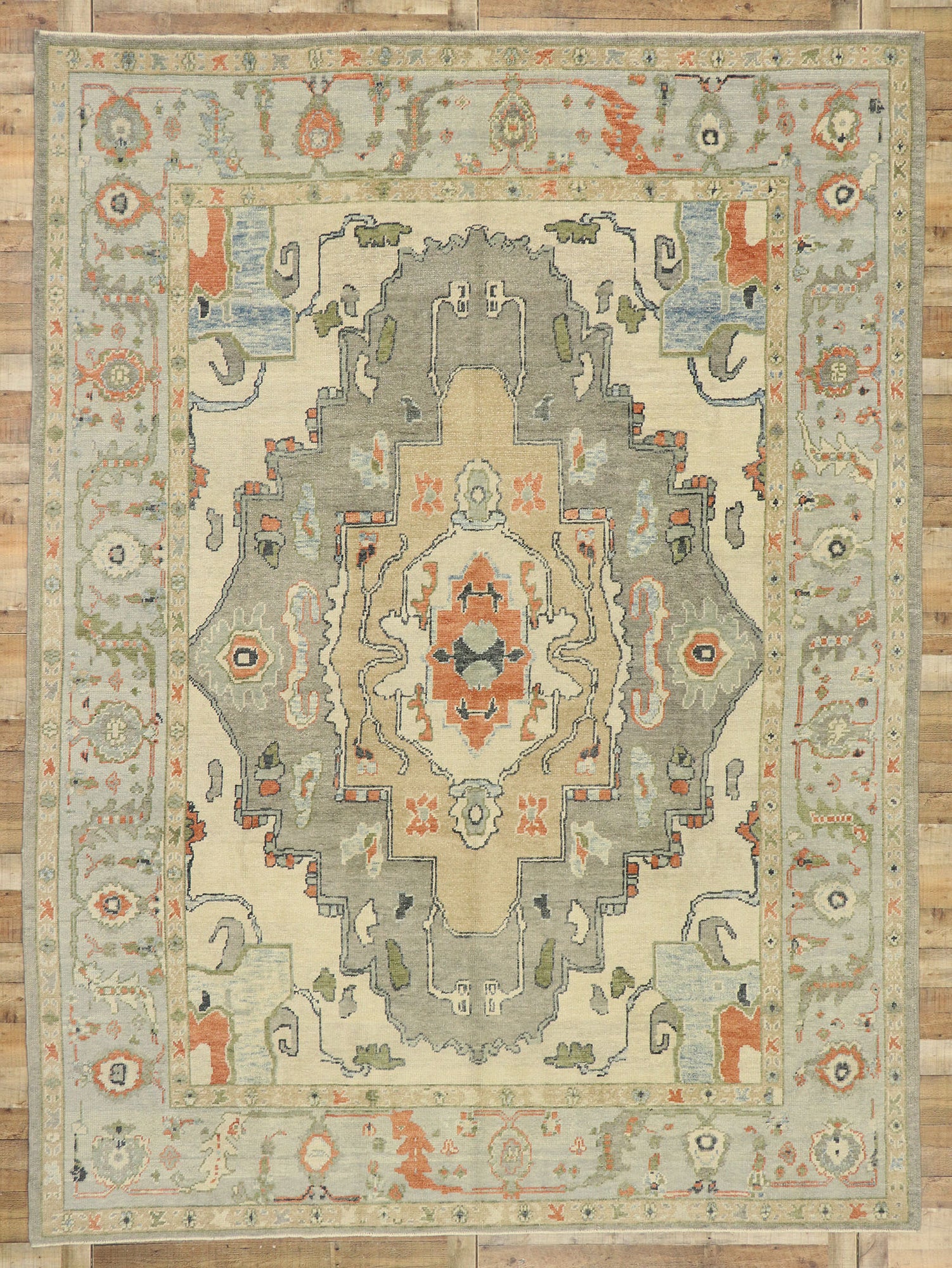 9 x 13 Turkish Oushak Rug 52873