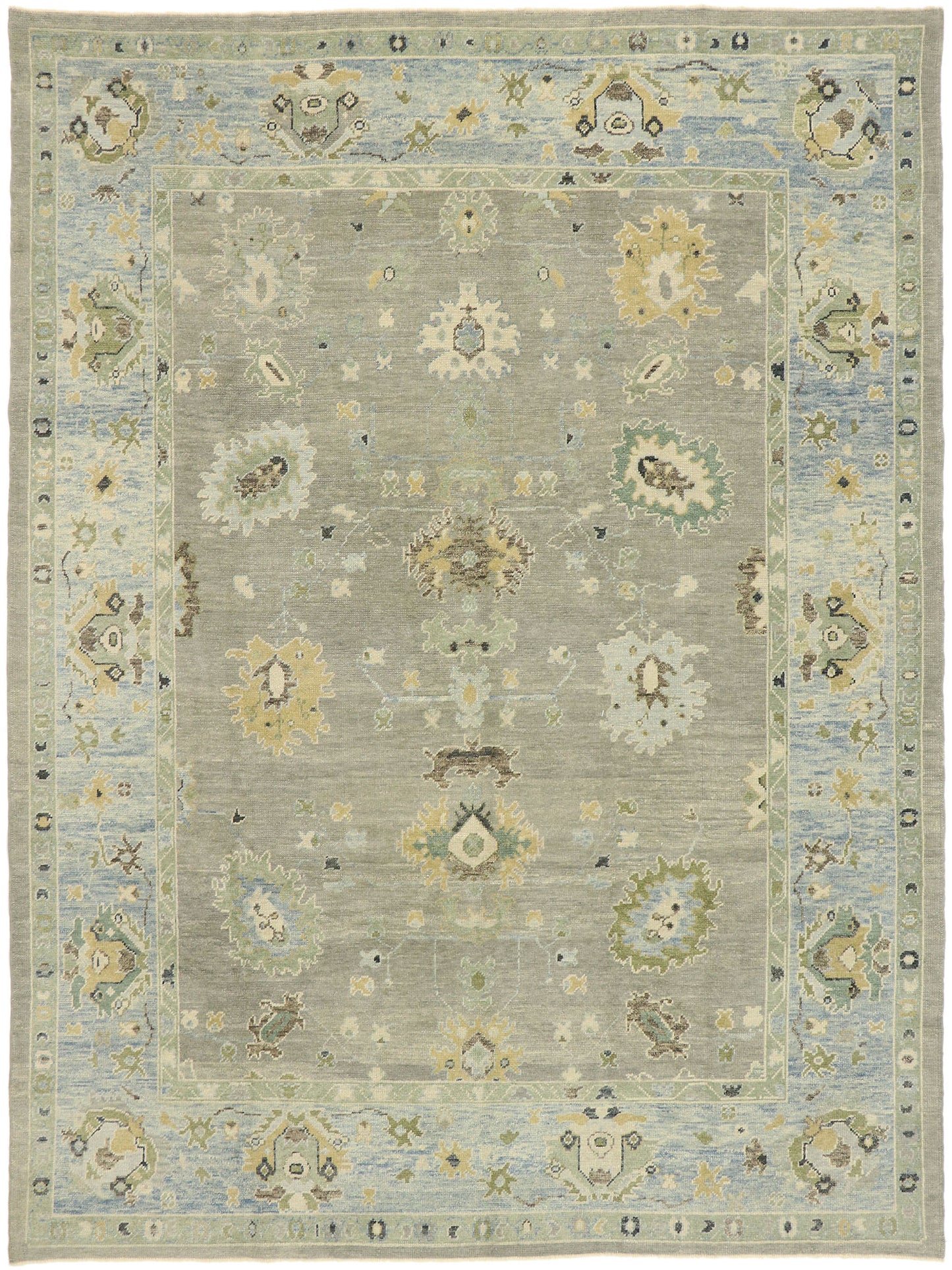 9 x 12 Contemporary Turkish Oushak Rug 52877