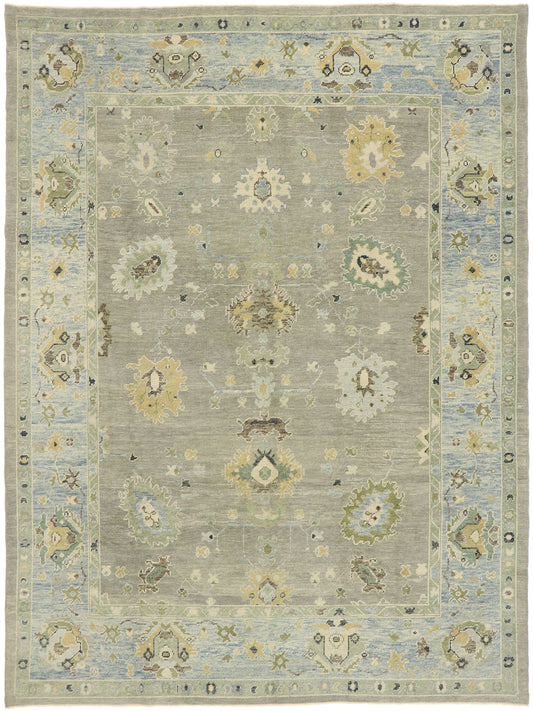 9 x 12 Contemporary Turkish Oushak Rug 52877