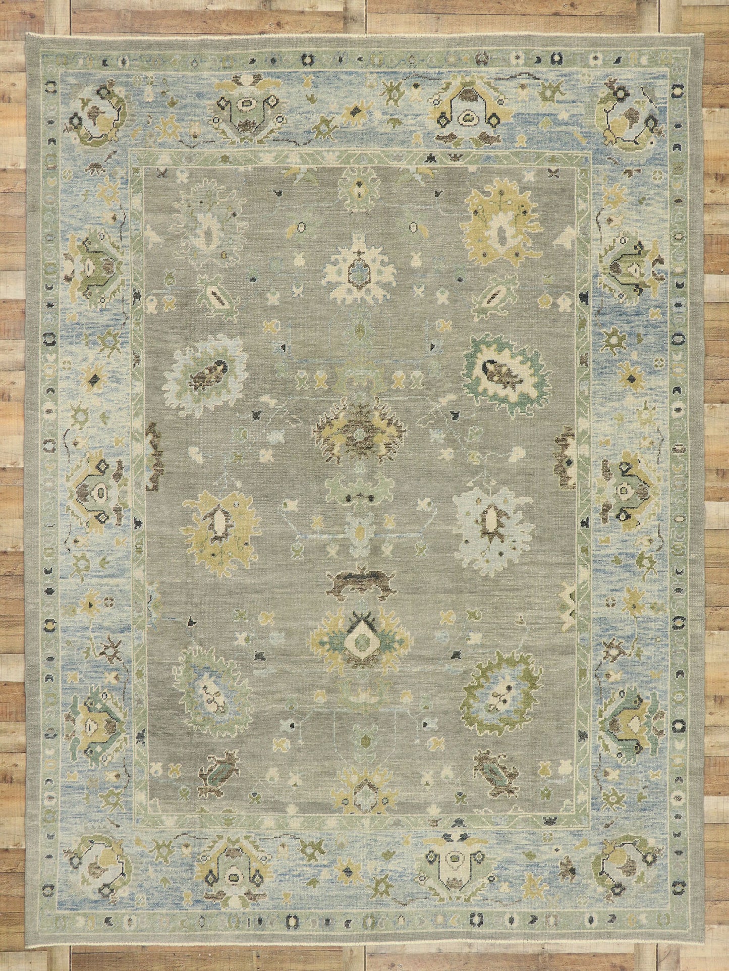 9 x 12 Contemporary Turkish Oushak Rug 52877