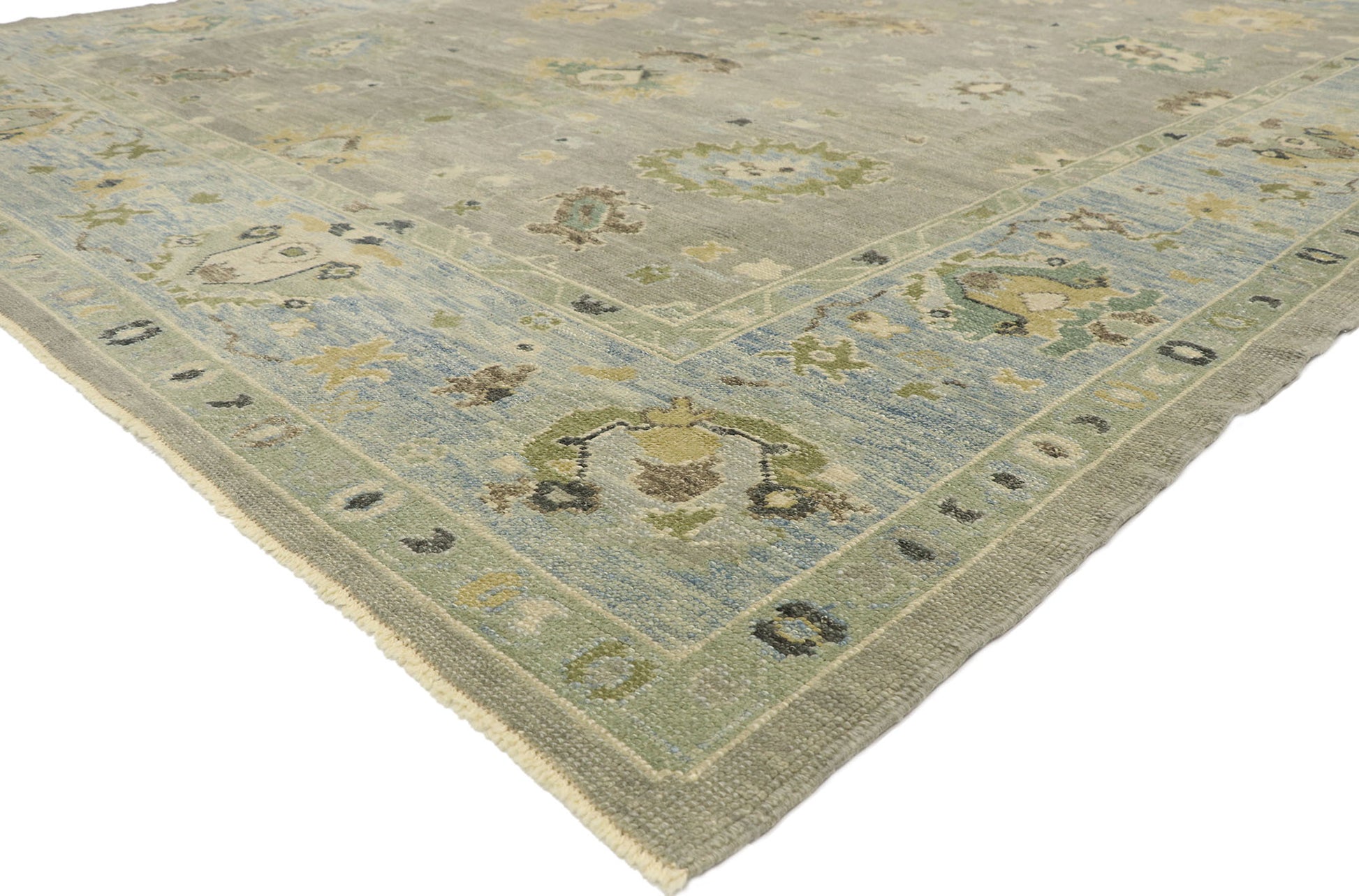9 x 12 Contemporary Turkish Oushak Rug 52877