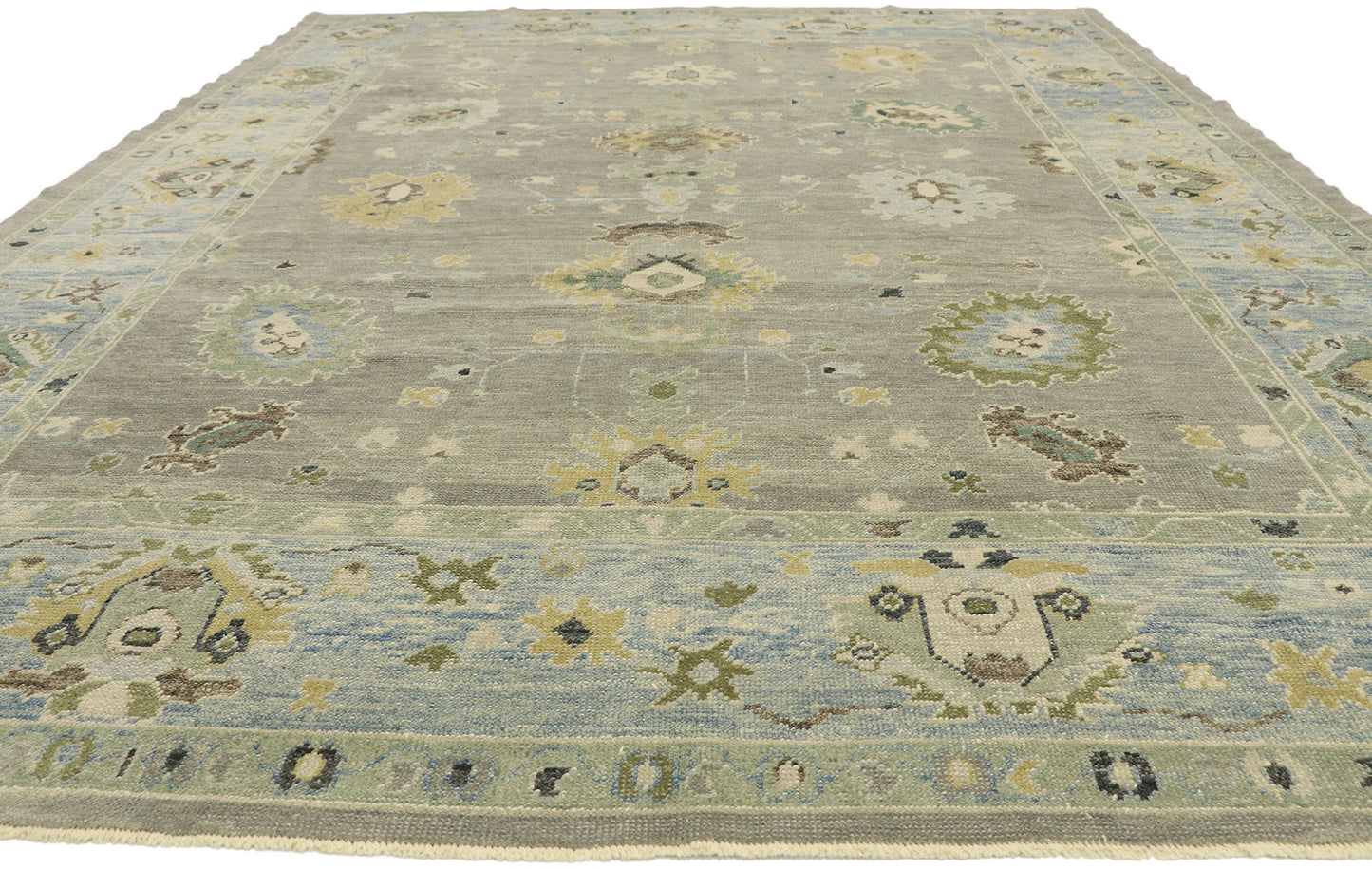 9 x 12 Contemporary Turkish Oushak Rug 52877