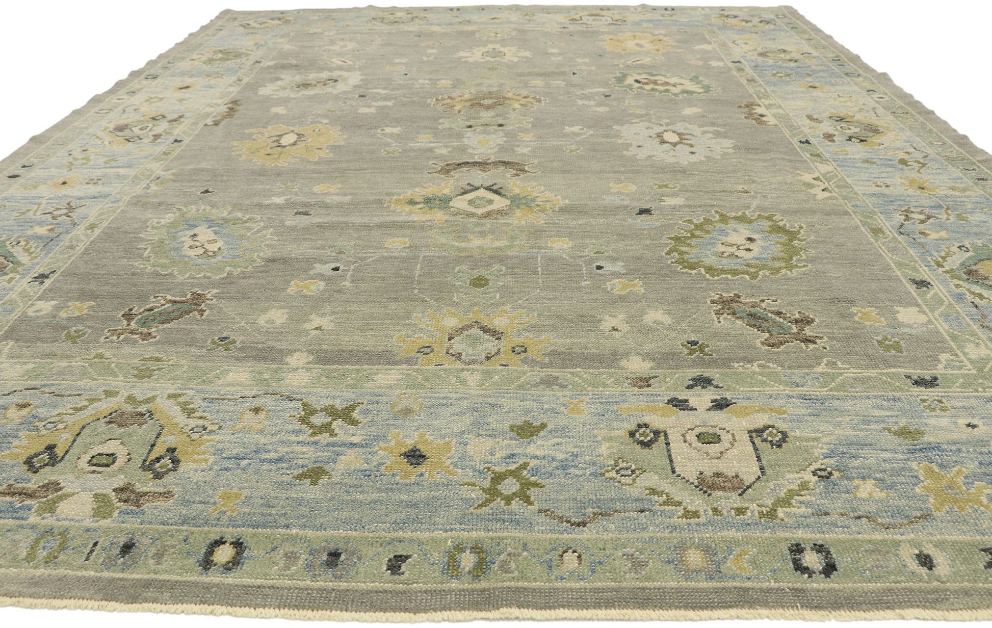 9 x 12 Contemporary Turkish Oushak Rug 52877