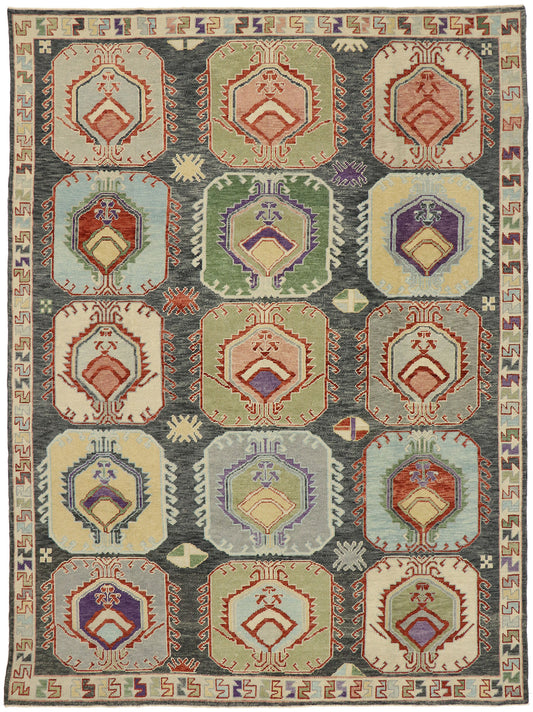 9 x 12 Contemporary Turkish Oushak Rug 52878