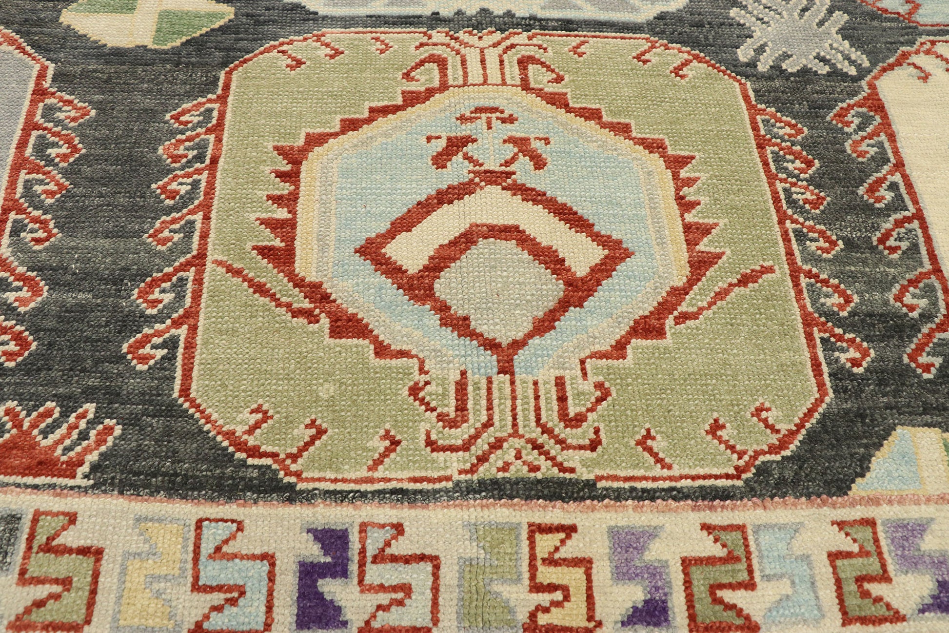 9 x 12 Contemporary Turkish Oushak Rug 52878