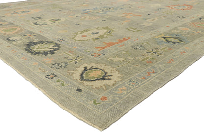 11 x 14 Contemporary Turkish Oushak Rug 52879