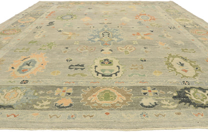 11 x 14 Contemporary Turkish Oushak Rug 52879