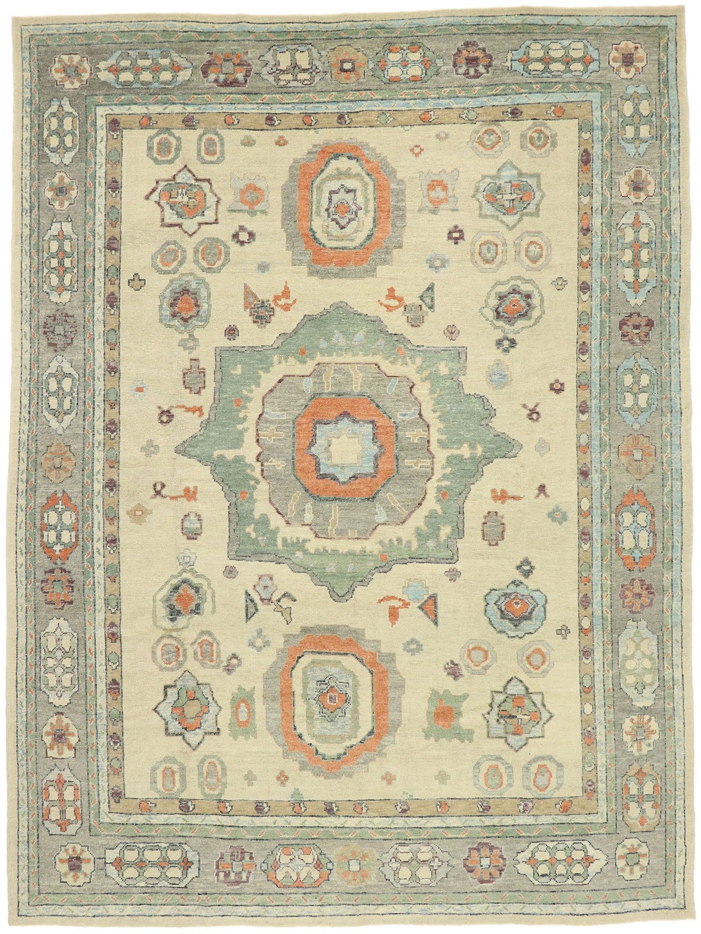 11 x 14 Turkish Oushak Rug 52880