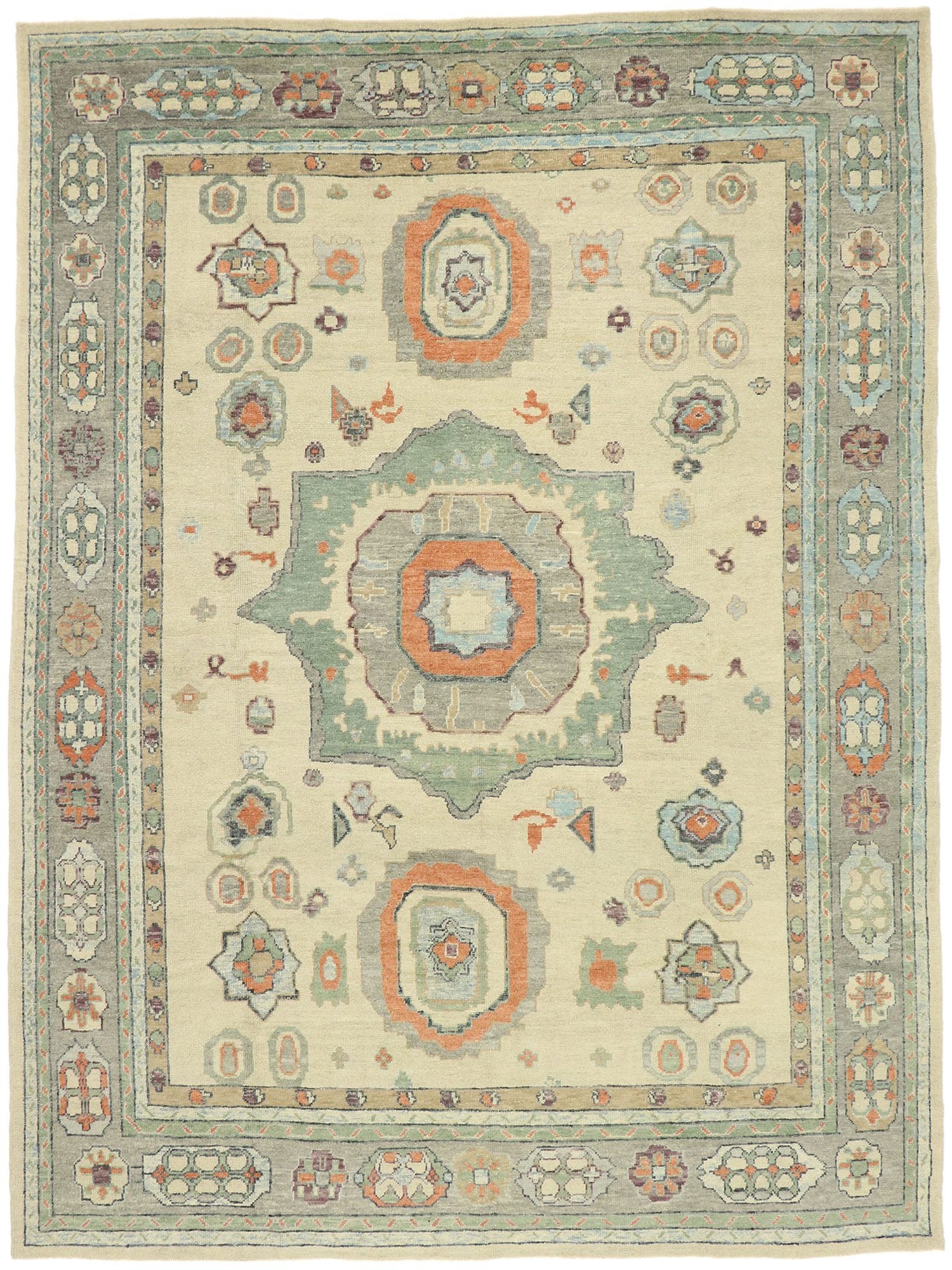 11 x 14 Turkish Oushak Rug 52880