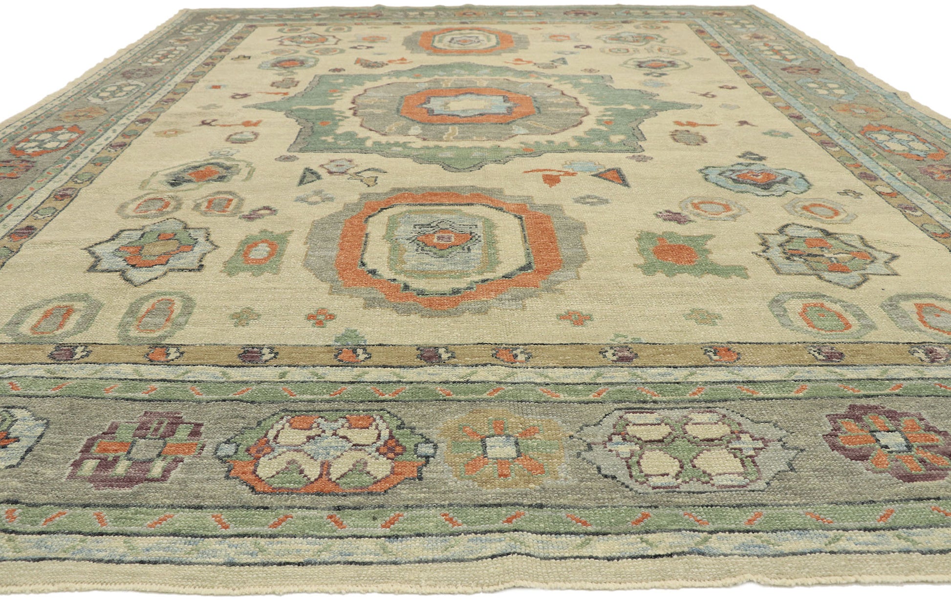 11 x 14 Turkish Oushak Rug 52880