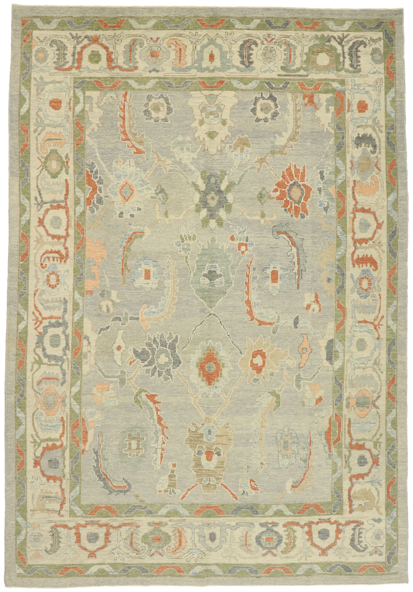 10 x 15 Contemporary Turkish Oushak Rug 52882