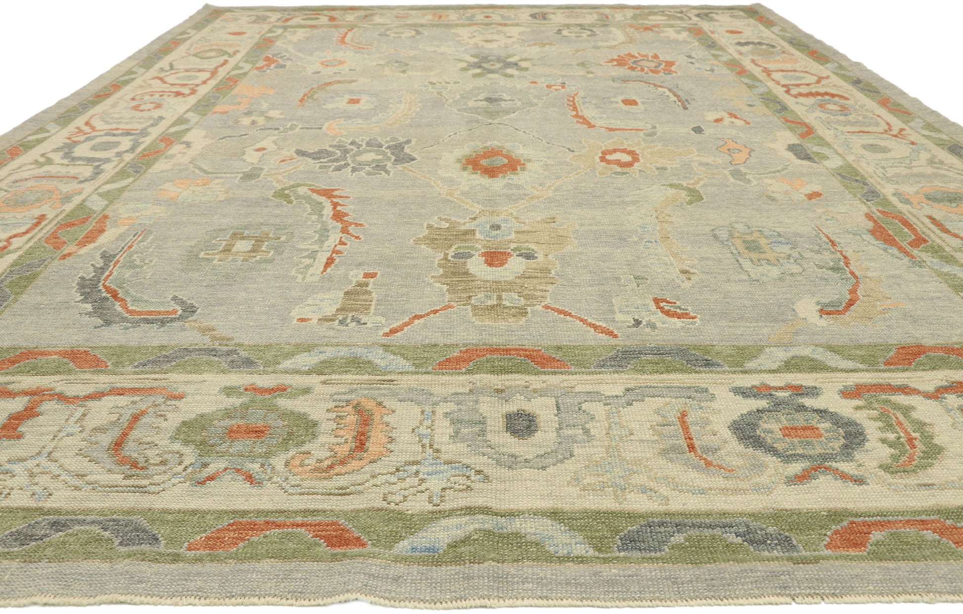 10 x 15 Contemporary Turkish Oushak Rug 52882