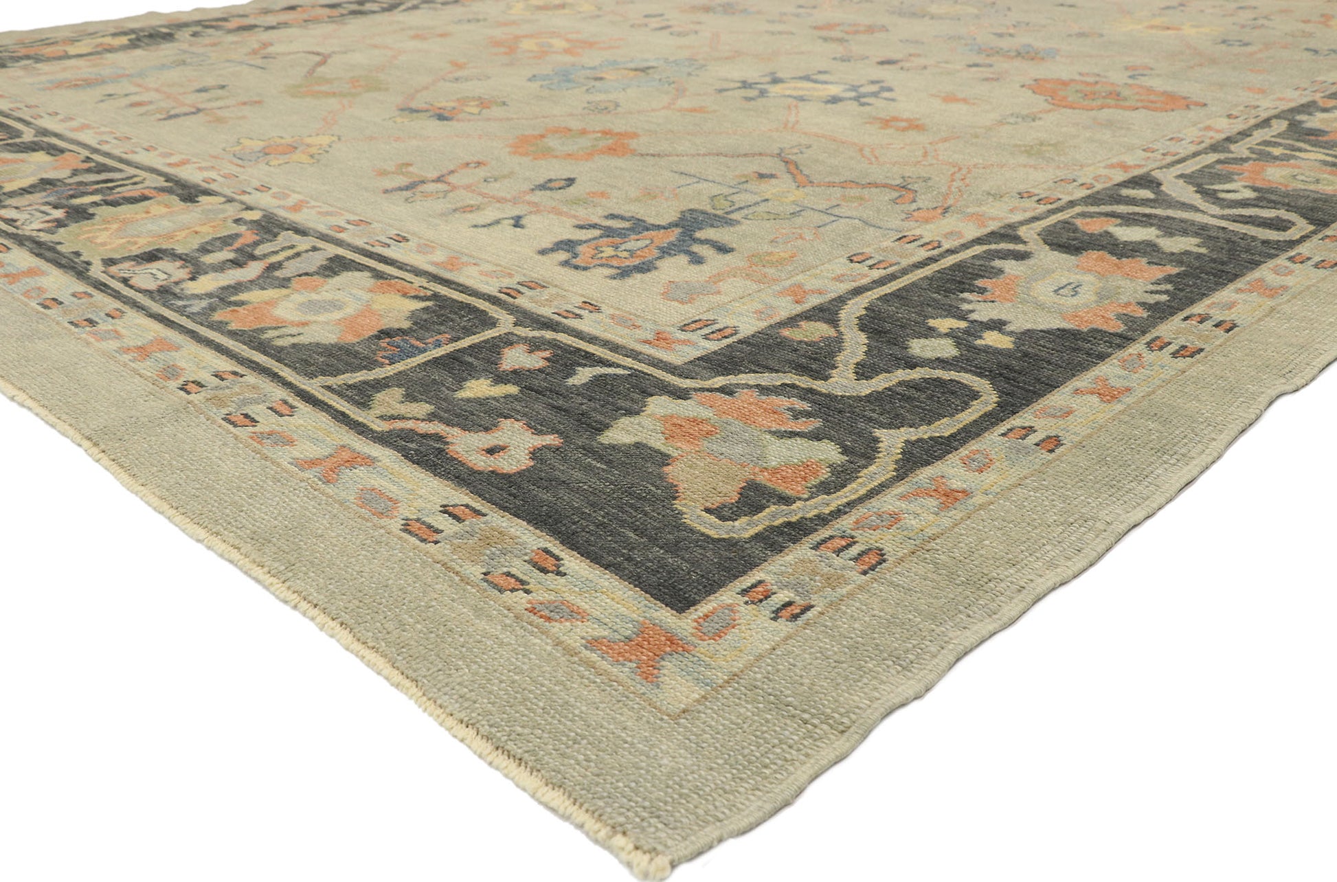 10 x 14 Contemporary Turkish Oushak Rug 52883