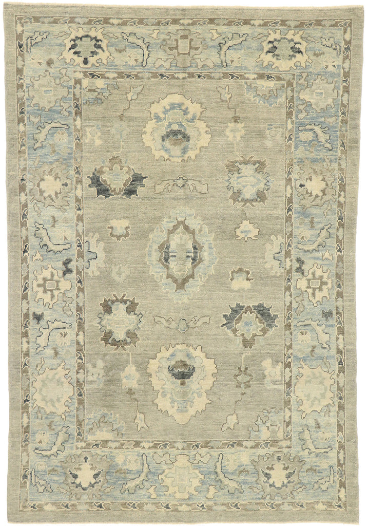 6 x 9 Modern Turkish Oushak Rug 52885