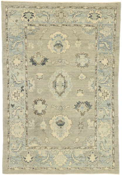 6 x 9 Modern Turkish Oushak Rug 52885