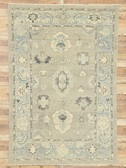 6 x 9 Modern Turkish Oushak Rug 52885