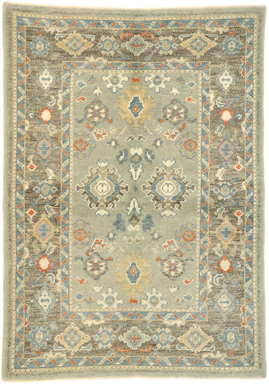 4 x 6 Modern Turkish Oushak Rug 52886