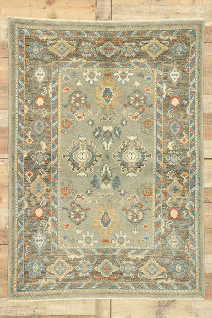 4 x 6 Modern Turkish Oushak Rug 52886