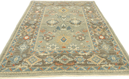 4 x 6 Modern Turkish Oushak Rug 52886