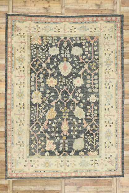 9 x 13 Contemporary Turkish Oushak Rug 52888