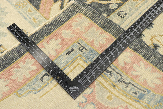 9 x 13 Contemporary Turkish Oushak Rug 52888