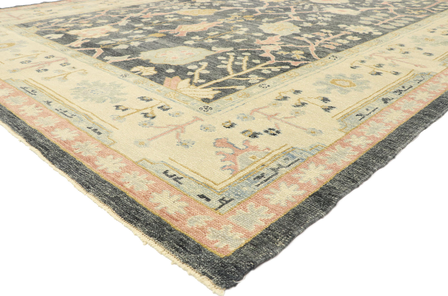 9 x 13 Contemporary Turkish Oushak Rug 52888