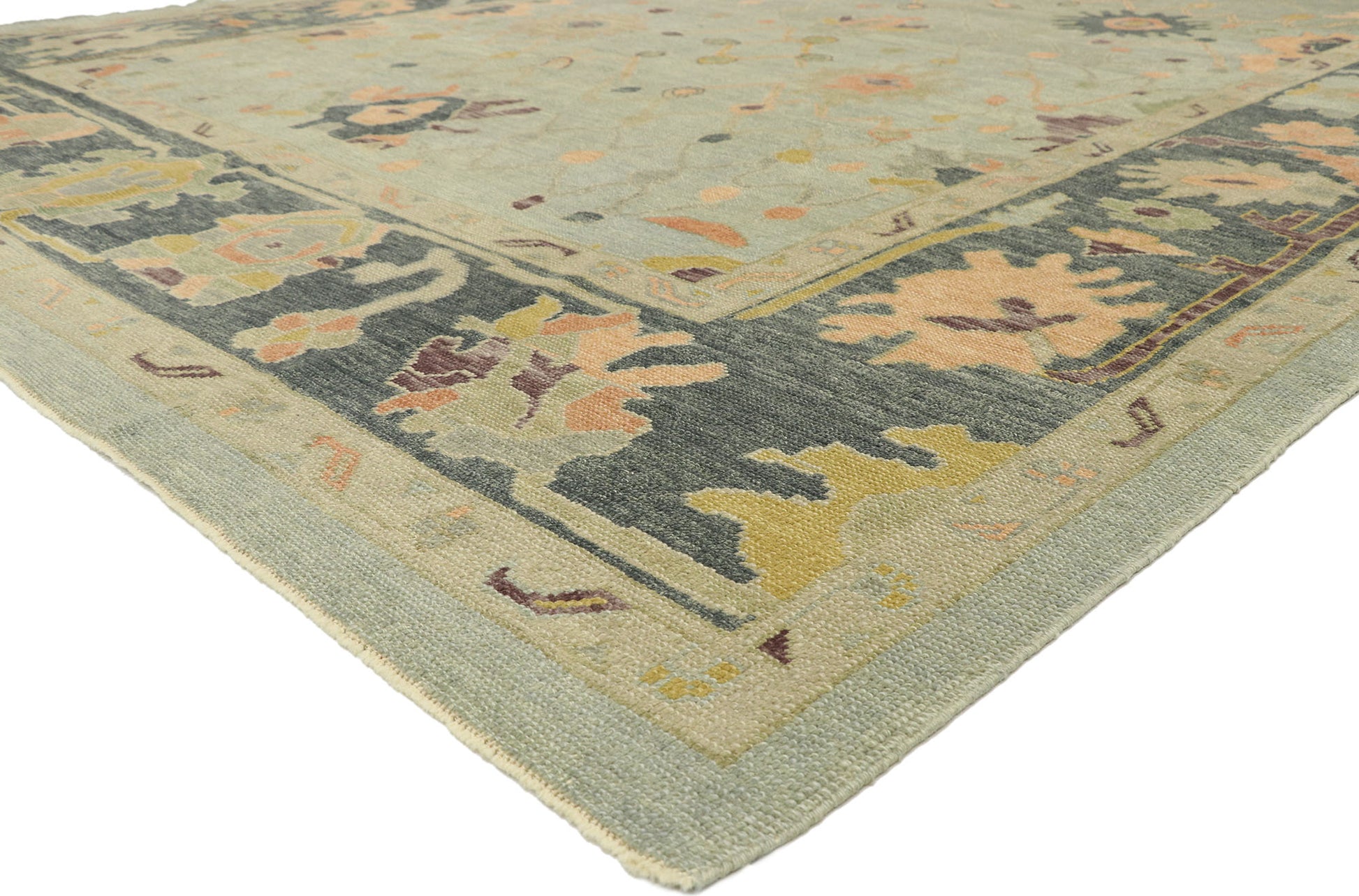 10 x 14 Contemporary Turkish Oushak Rug 52889