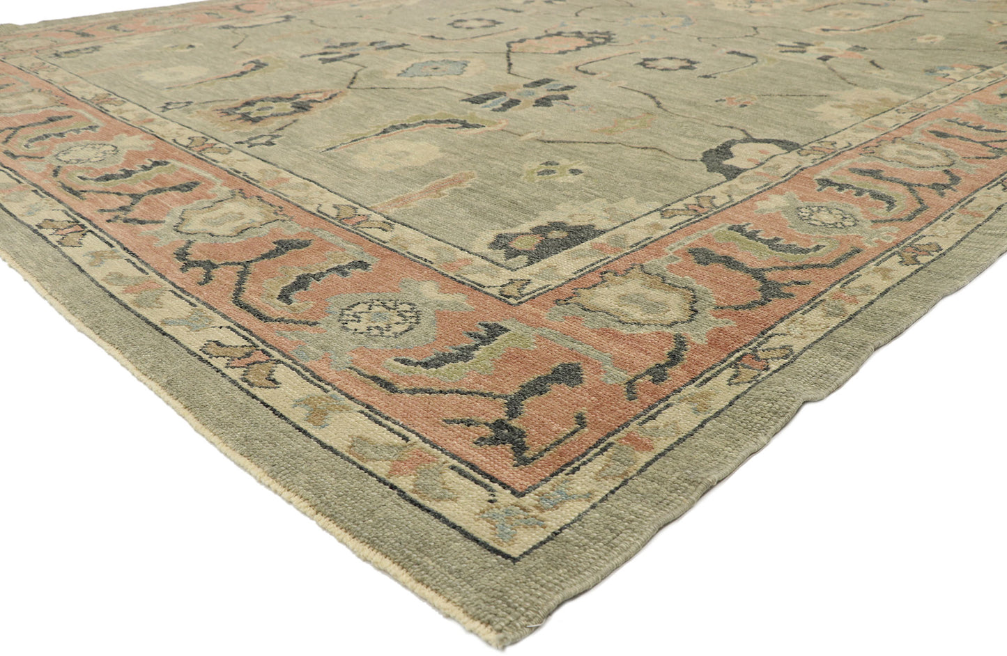 9 x 12 Contemporary Turkish Oushak Rug 52891