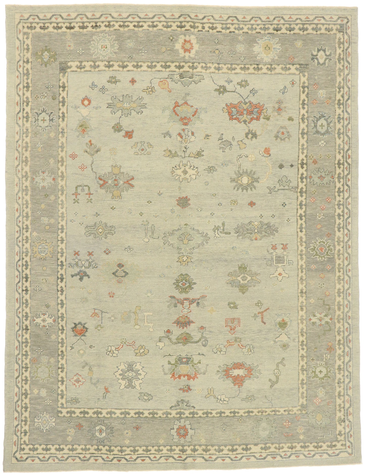 9 x 12 Contemporary Turkish Oushak Rug 52894