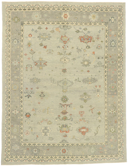 9 x 12 Contemporary Turkish Oushak Rug 52894