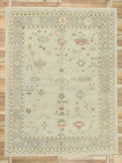 9 x 12 Contemporary Turkish Oushak Rug 52894
