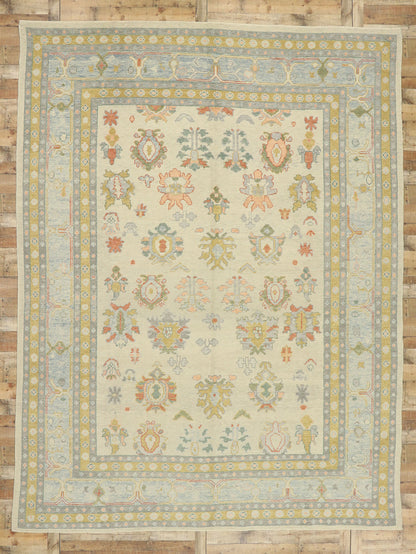 10 x 14 Contemporary Turkish Oushak Rug 52895