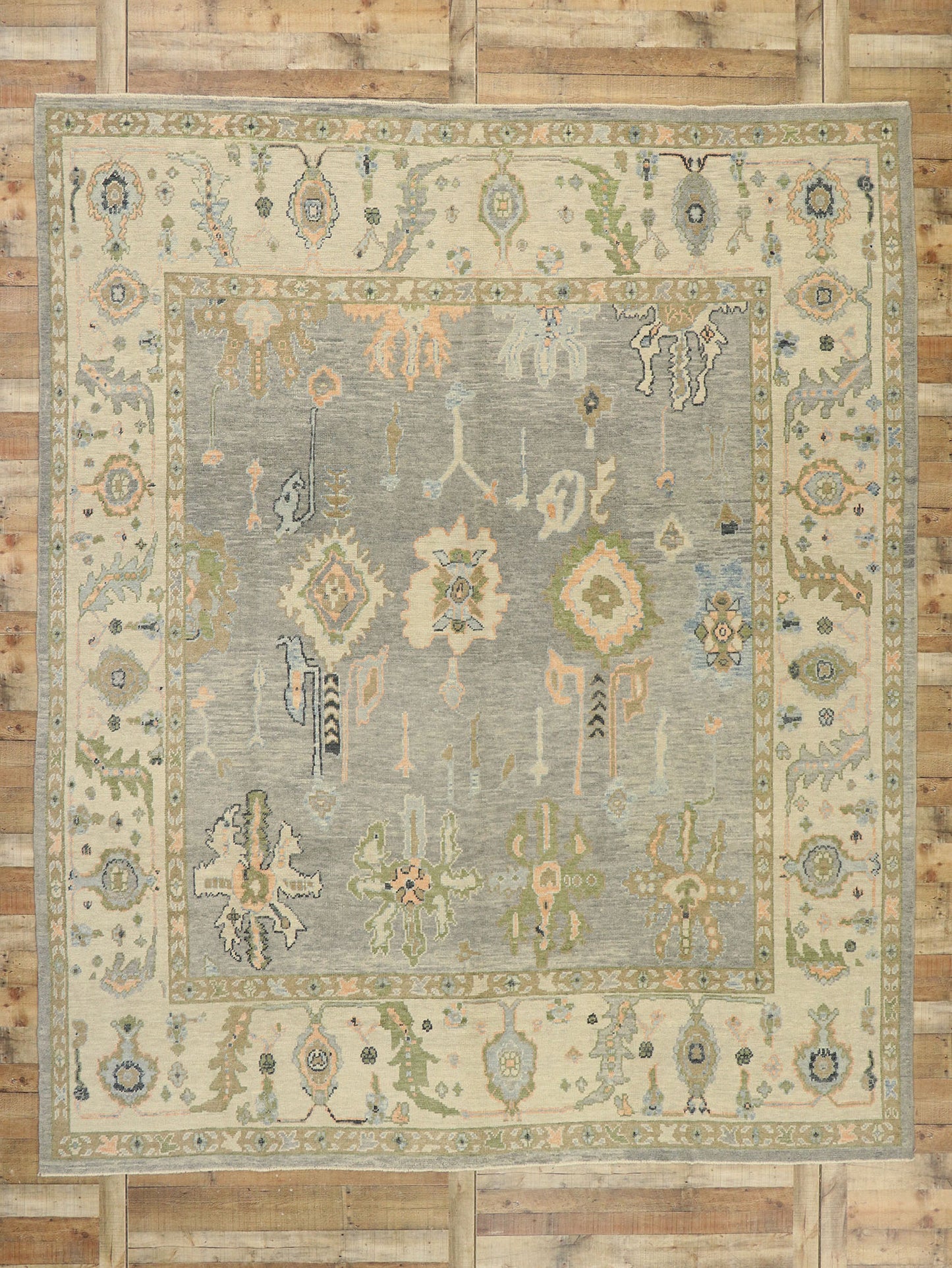 10 x 12 Contemporary Turkish Oushak Rug 52896