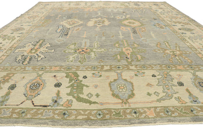 10 x 12 Contemporary Turkish Oushak Rug 52896