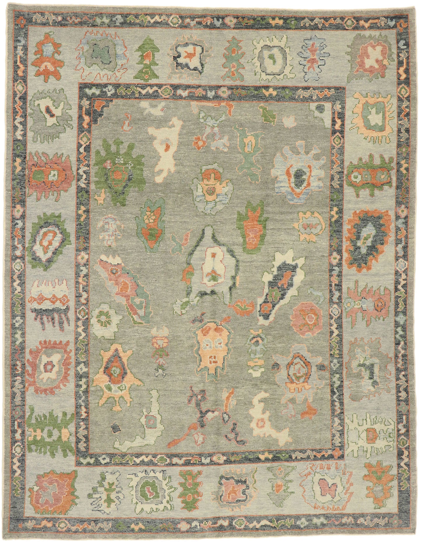 8 x 11 Contemporary Turkish Oushak Rug 52897