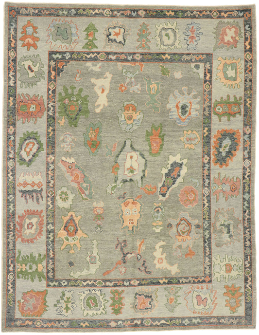8 x 11 Contemporary Turkish Oushak Rug 52897