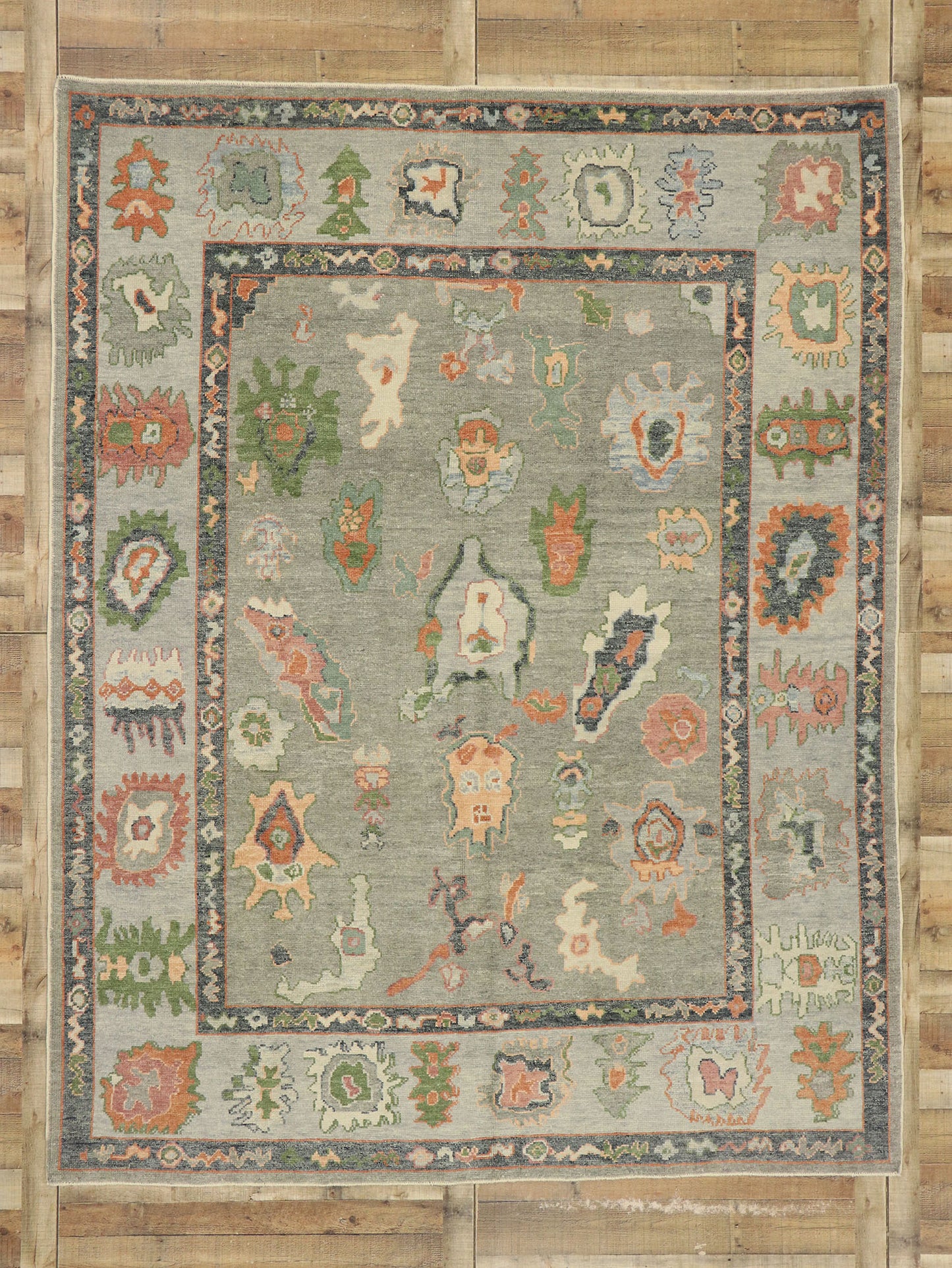 8 x 11 Contemporary Turkish Oushak Rug 52897